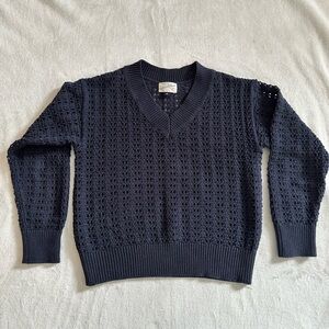 Universal Thread Dark Blue Textured Sweater